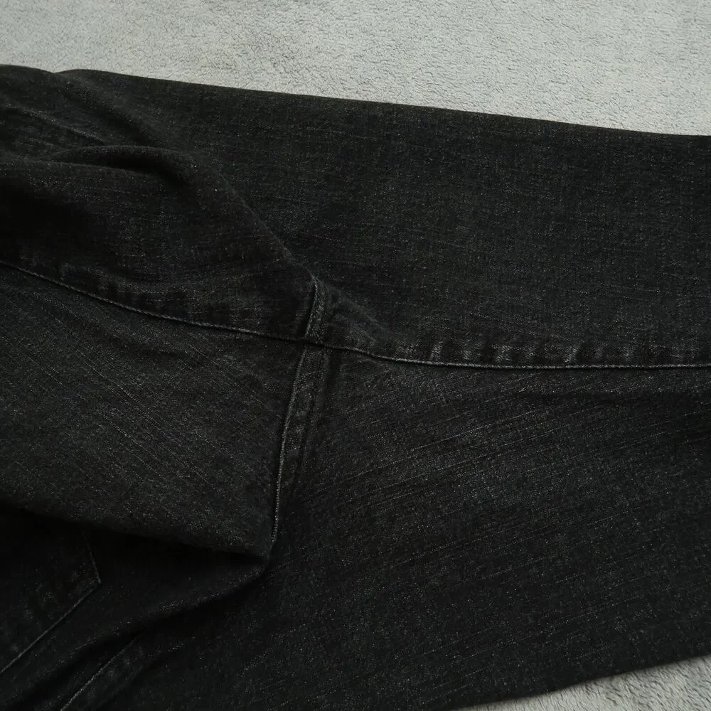 Ralph Lauren Jeans Women's 14 Gray High-Rise Classic Straight Denim 31